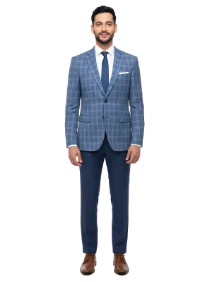 Indigo Metro Tonal Plaid